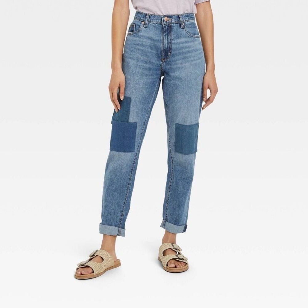 Cute Boyfriend Style Jeans with Patches